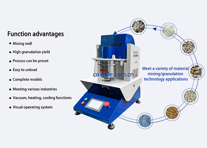 Mezclador de laboratorio intensivo CEL01 para pelletizar polvo metalúrgico